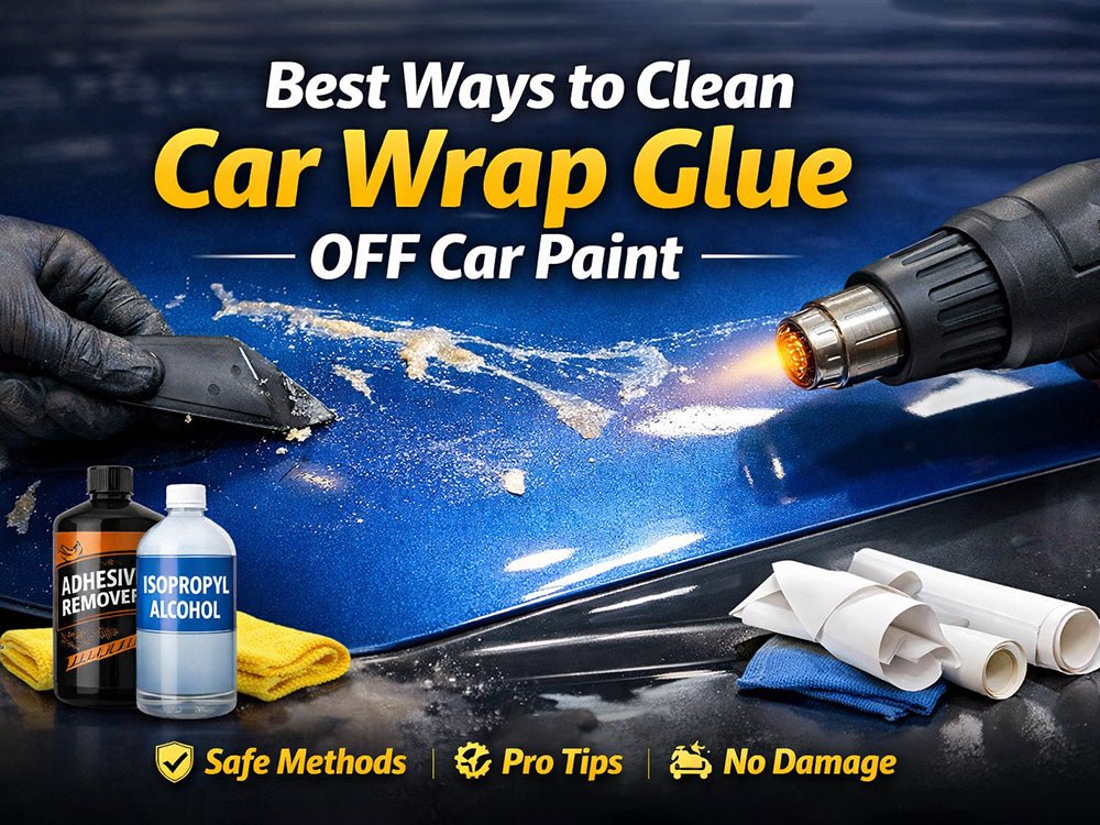 Best Ways to Clean Car Wrap Glue Off Car Paint - CARLIKE WRAP