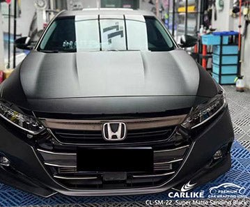 CARLIEK CL-SM-22 super matte sanding black vinyl for honda - CARLIKE WRAP