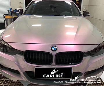 CARLIKE CL-CC-03 chameleon candy magic grey red vinyl full car body wrap Pernambuco Brazil - CARLIKE WRAP