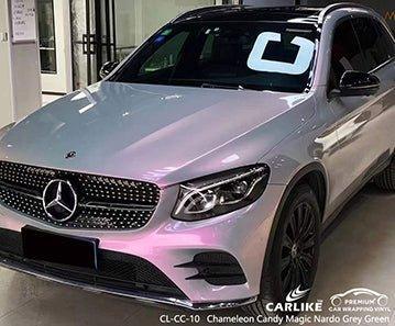 CARLIKE CL-CC-10 chameleon candy magic nardo grey green vinyl for benz - CARLIKE WRAP