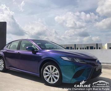 CARLIKE CL-CE-02 matte chameleon electro metallic blue purple vinyl for toyota - CARLIKE WRAP