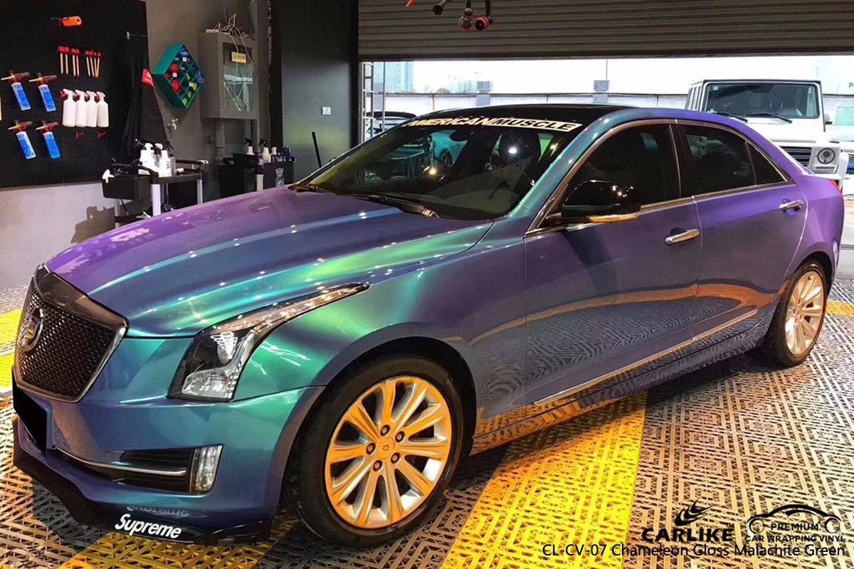 CARLIKE CL-CV-07 CHAMELEON GLOSS MALACHITE GREEN VINYL For Wrap Car