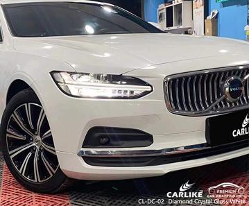 CARLIKE CL-DC-02 diamond crystal gloss white vinyl for volvo - CARLIKE WRAP
