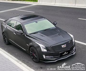 CARLIKE CL-EB-04 electro metallic brushed black vinyl for Cadillac - CARLIKE WRAP