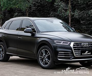 CARLIKE CL-EM-01 matte electro metallic satin black double casting vinyl Honduras - CARLIKE WRAP