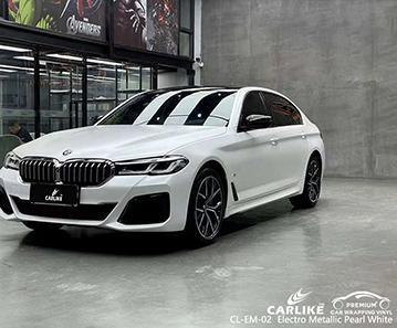 CARLIKE CL-EM-02 matte electro metallic pearl white vinyl for bmw - CARLIKE WRAP