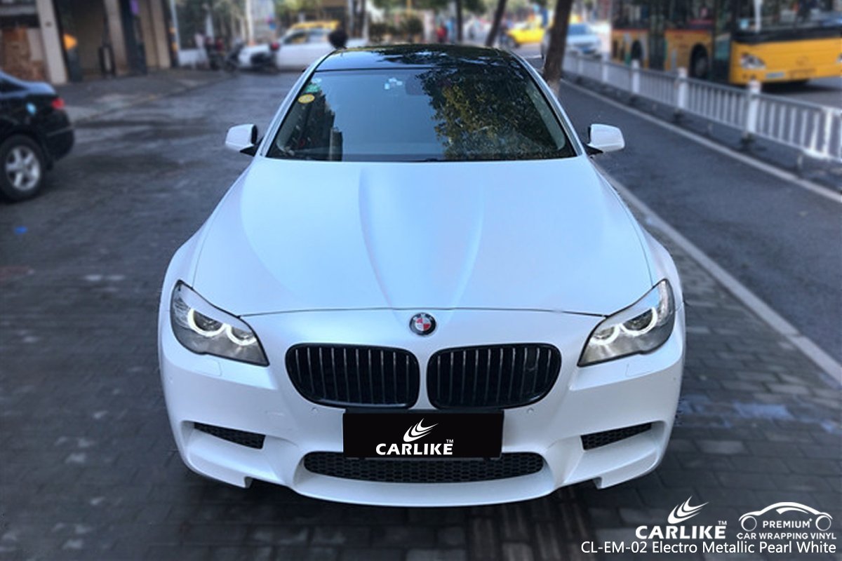 CARLIKE CL-EM-02 PEARL WHITE MATTE ELECTRO METALLIC VINYL FOR BMW - CARLIKE WRAP