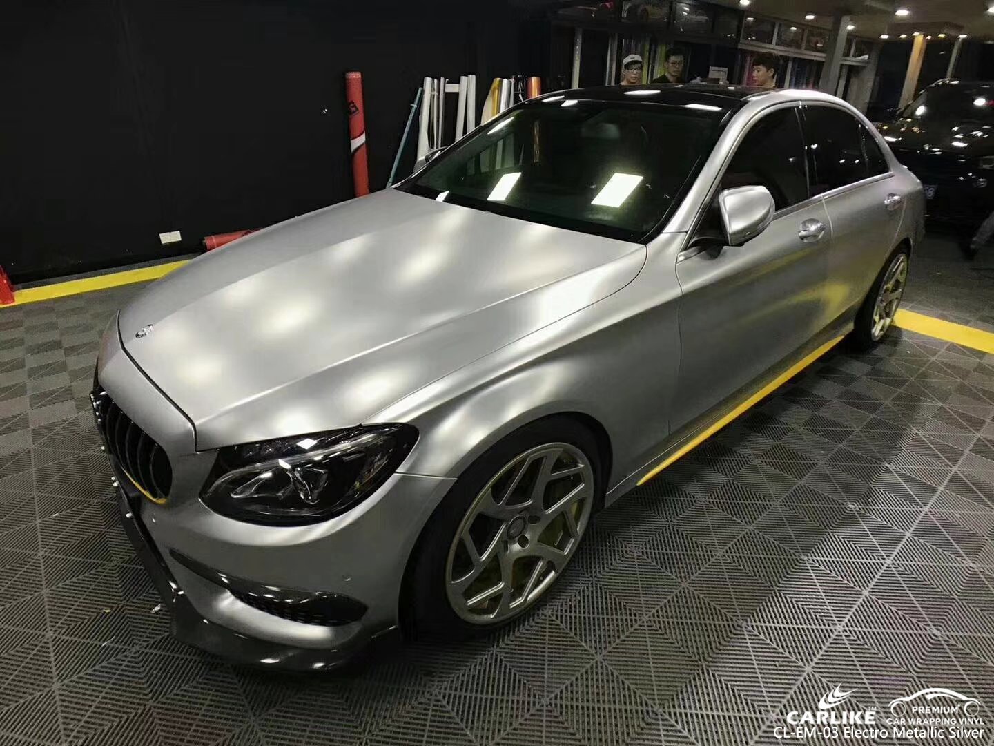 CARLIKE CL-EM-03 Silver Matte Electro Metallic Vinyl MERCEDES-BENZ - CARLIKE WRAP