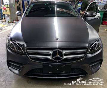 CARLIKE CL-EM-05 matte electro metallic steel grey super air channels vehicle vinyl Germany baden-baden - CARLIKE WRAP