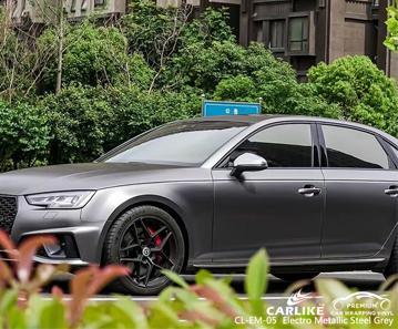 CARLIKE CL-EM-05 matte electro metallic steel grey vinyl for Audi - CARLIKE WRAP
