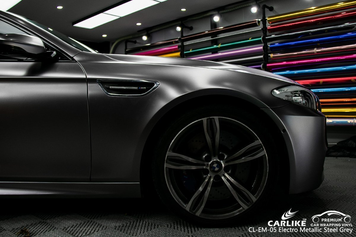 CARLIKE CL-EM-05 STEEL GREY MATTE ELECTRO METALLIC VINYL For BMW - CARLIKE WRAP