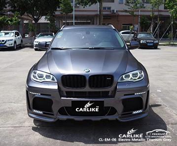 CARLIKE CL-EM-06 matte electro metallic titanium grey vinyl for BMW - CARLIKE WRAP
