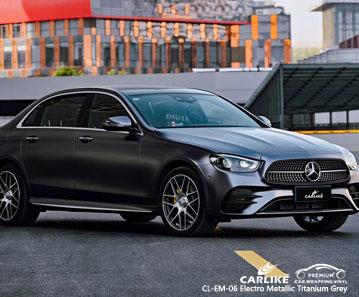 CARLIKE CL-EM-06 matte electro metallic titanium grey vinyl for Mercedes-Benz - CARLIKE WRAP