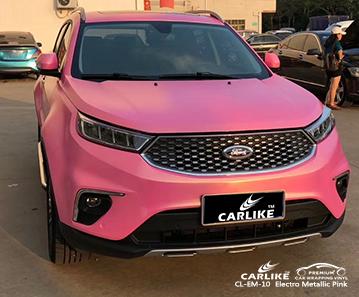 CARLIKE CL-EM-10 matte electro metallic pink vinyl super high-density air channels wraps North Dakota United States - CARLIKE WRAP