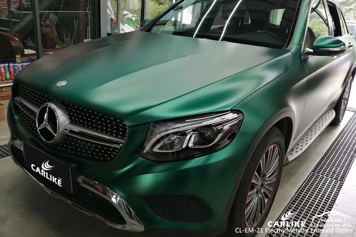 CARLIKE CL-EM-21 EMERALD GREEN MATTE ELECTRO METALLIC VINYL For Merced