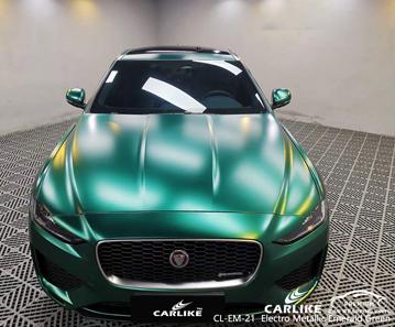 CARLIKE CL-EM-21 matte electro metallic emerald green vinyl for Jaguar - CARLIKE WRAP