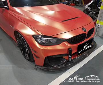 CARLIKE CL-EM-35 matte electro metallic orange vinyl Easy to install for car Idaho United States - CARLIKE WRAP