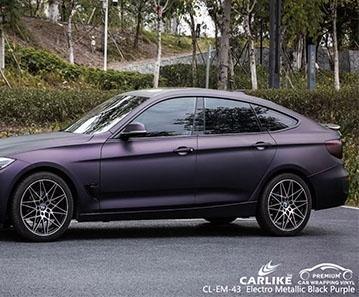 CARLIKE CL-EM-43 matte electro metallic black purple vinyl for BMW - CARLIKE WRAP