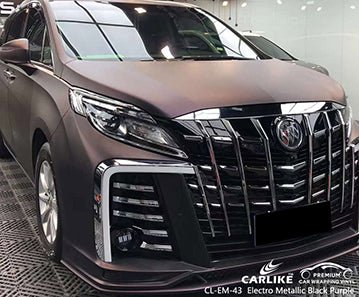 CARLIKE CL-EM-43 matte electro metallic black purple vinyl for buick - CARLIKE WRAP