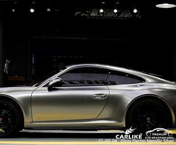 CARLIKE CL-GE-04 gloss electro metallic silver vinyl for forsche - CARLIKE WRAP