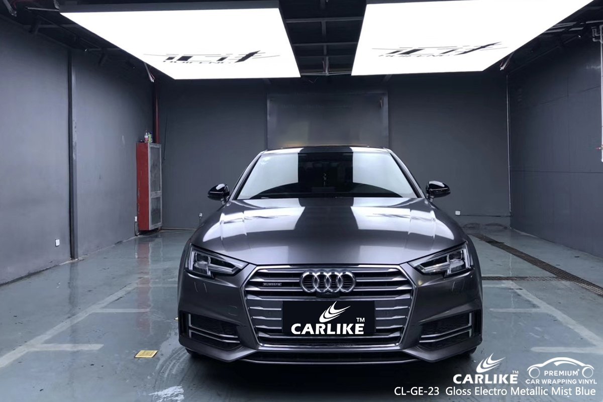 CARLIKE gloss electro metallic mist blue wrap car Penang Malaysia