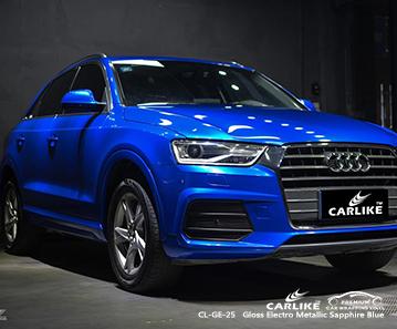CARLIKE CL-GE-25 gloss electro metallic sapphire blue high polymeric double casting vinyl Switzerland - CARLIKE WRAP