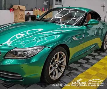 CARLIKE CL-GE-30 gloss electro metallic emerald green good conformity vinyl Canada - CARLIKE WRAP