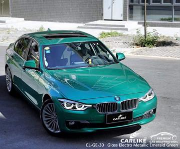 CARLIKE CL-GE-30 gloss electro metallic emerald green vinyl for bmw - CARLIKE WRAP