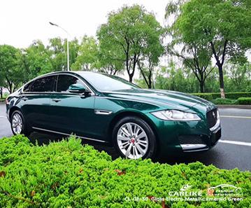 CARLIKE CL-GE-30 gloss electro metallic emerald green vinyl low tack car film Portugal - CARLIKE WRAP