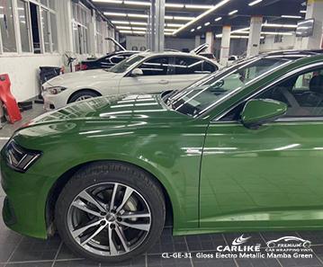 CARLIKE CL-GE-31 gloss electro metallic mamba green vinyl air bubble free car wrap Madrid Spain - CARLIKE WRAP