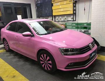 CARLIKE CL-GM-06 SUPER GLOSS PIANO PINK VINYL WRAP VOLKSWAGEN