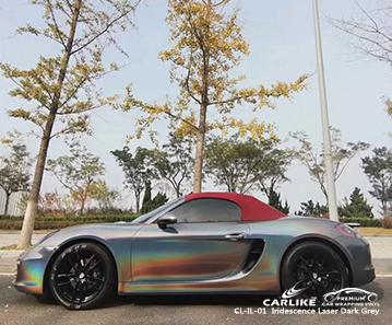 CARLIKE CL-IL-01 iridescence laser dark grey initial low viscosity glue car vinyl wrap Missouri United States - CARLIKE WRAP