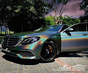 CARLIKE CL-IL-01 iridescence laser dark grey vinyl incredible restorable car wraps Drenthe Netherlands - CARLIKE WRAP