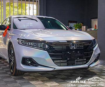 CARLIKE CL-IL-02 iridescence laser white vinyl for honda - CARLIKE WRAP