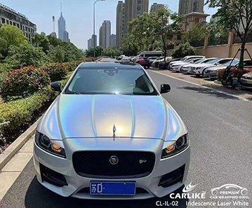 CARLIKE CL-IL-02 iridescence laser white vinyl for jaguar - CARLIKE WRAP