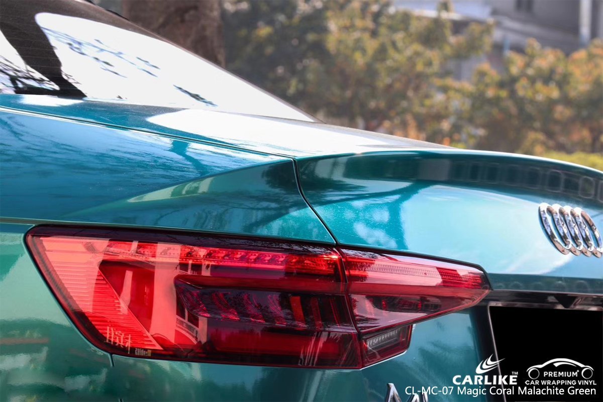 CARLIKE CL-MC-07 GLOSS MAGIC CORAL MALACHITE GREEN VINYL For Audi - CARLIKE WRAP
