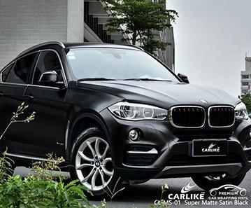 CARLIKE CL-MS-01 super matte satin black car wrap vinyl for bmw - CARLIKE WRAP