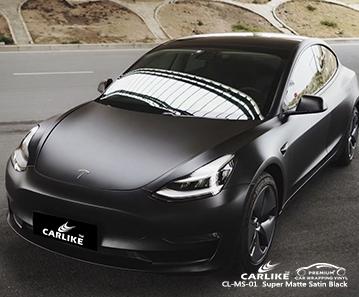 CARLIKE CL-MS-01 super matte satin black high polymeric with double casting vinyl Ecuador - CARLIKE WRAP