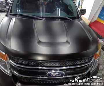 CARLIKE CL-MS-01 super matte satin black vinyl for ford - CARLIKE WRAP