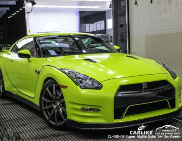CARLIKE CL-MS-09 SUPER MATTE SATIN TENDER GREEN VINYL WRAP NISSAN