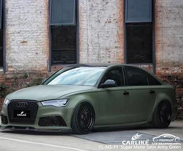 CARLIKE CL-MS-11 super matte satin army green vinyl for audi - CARLIKE WRAP