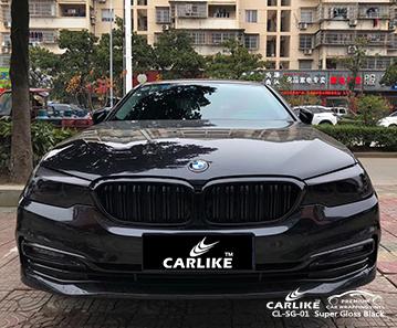 CARLIKE CL-SG-01 super gloss black super high-density air channels vinyl Munich Germany - CARLIKE WRAP