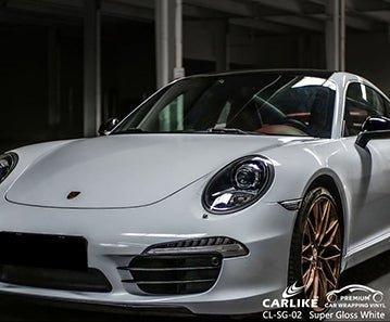 CARLIKE CL-SG-02 super gloss white vinyl for porsche - CARLIKE WRAP