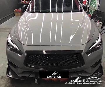 CARLIKE CL-SG-16 super gloss nardo grey Low initial tack vinyl for car Blarney Castle Ireland - CARLIKE WRAP