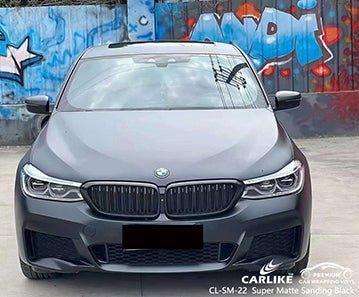 CARLIKE CL-SM-22 super matte sanding black vinyl for bmw - CARLIKE WRAP