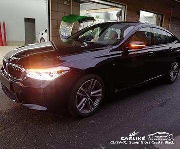 CARLIKE CL-SV-01 super gloss crystal black premium car vinyl reykjavik iceland - CARLIKE WRAP