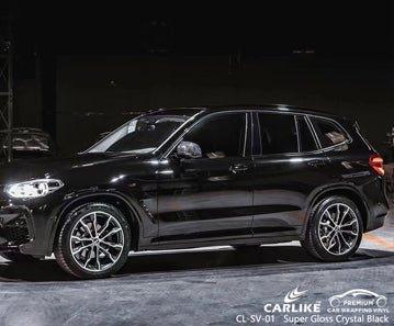 CARLIKE CL-SV-01 super gloss crystal black vinyl for bmw - CARLIKE WRAP
