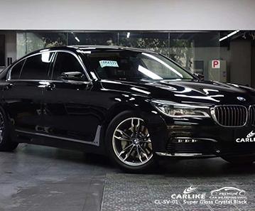 CARLIKE CL-SV-01 super gloss crystal black vinyl Low initial tack wrapping stockers United Arab Emirates - CARLIKE WRAP