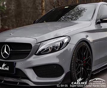 CARLIKE CL-SV-05 super gloss crystal nardo grey vinyl for mercedes-benz - CARLIKE WRAP