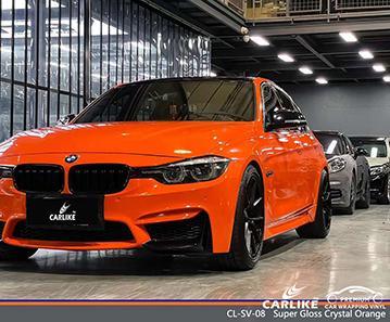 CARLIKE CL-SV-08 super gloss crystal orange vinyl for bmw - CARLIKE WRAP